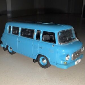 Vintage Barkas B1000 Diecast Model Van Blue